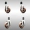 Service Caster 4 Inch 316SS High Temp Glass Filled Nylon 1-7/8 Inch Stem Caster Brake SCC, 2PK SCC-SS316EX20S414-GFNSHT-2-TLB-2-178 - alternate 1